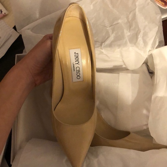 Size 7 Jimmy Choos Anouk Nude heels - Picture 3 of 8
